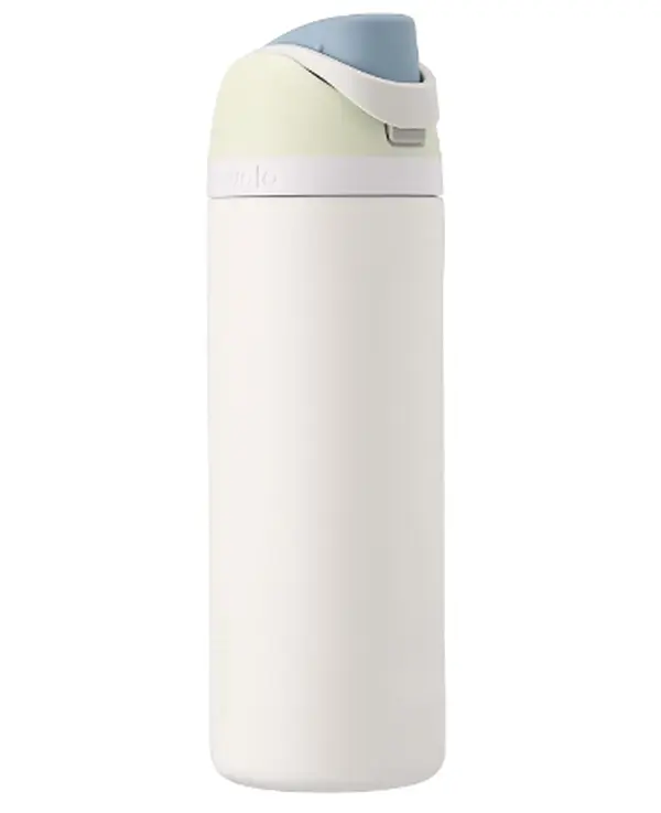 FreeSip Insulated Stainless Steel Water Bottle with Straw for Sports and Travel, BPA-Free, 24oz, Iced Breeze Drink Drinkware