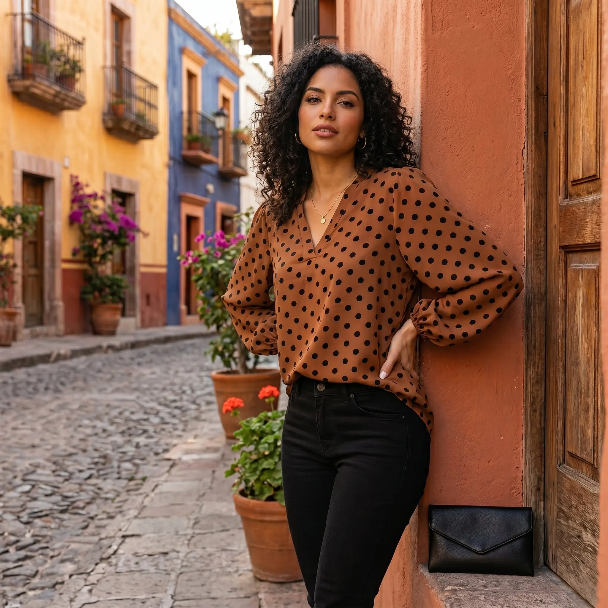 Balloon Sleeve Blouse