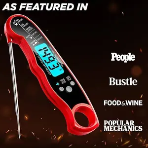 Special Thermometer for Cooking, IP67 Waterproof Food Thermometer , Instant Reading Meat Thermometer with Backlight, Locking Function and Magnet, Suitable for Kitchen, Beef, Grill, BBQ, Candy, Turkey, Gift for Family and Friends, Perfect for Every Foodie