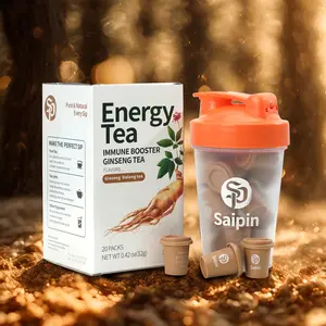 SAIPIN Organic Ginseng Oolong Tea - Herbal Aroma Refreshing Flavors Freeze-Dried for 95% Nutrient Retention Sugar-Free Caffeine-Free Wellness Drink Natural Calm Focus Inner Balance for Busy Lifestyles