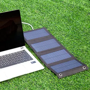 Portable Solar Powered Charger, Foldable Solar Panel Charger, Folding Solar Panel, USB 5V Output Solar Panel, Outdoor Travel & Camping Charger for Phone & Tablet, Portable Solar Panels
