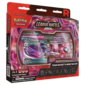 Pokémon TCG: Team Rocket's Mewtwo ex League Battle Deck - 60 Cards, Dice, Markers, and Code Card for Online Play - Level 3 for Experienced Trainers