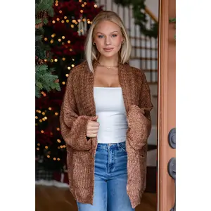 FINAL SALE - Birchwood Camel Sweater Cardigan