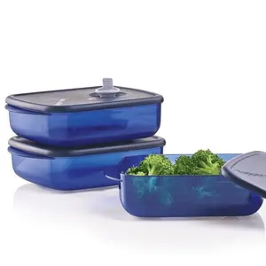 Vent 'N Serve Microwave Containers Freezer & Dishwasher Safe, Venting Lid for Even Reheating, Perfect for On-the-Go Meals & Batch Cooking