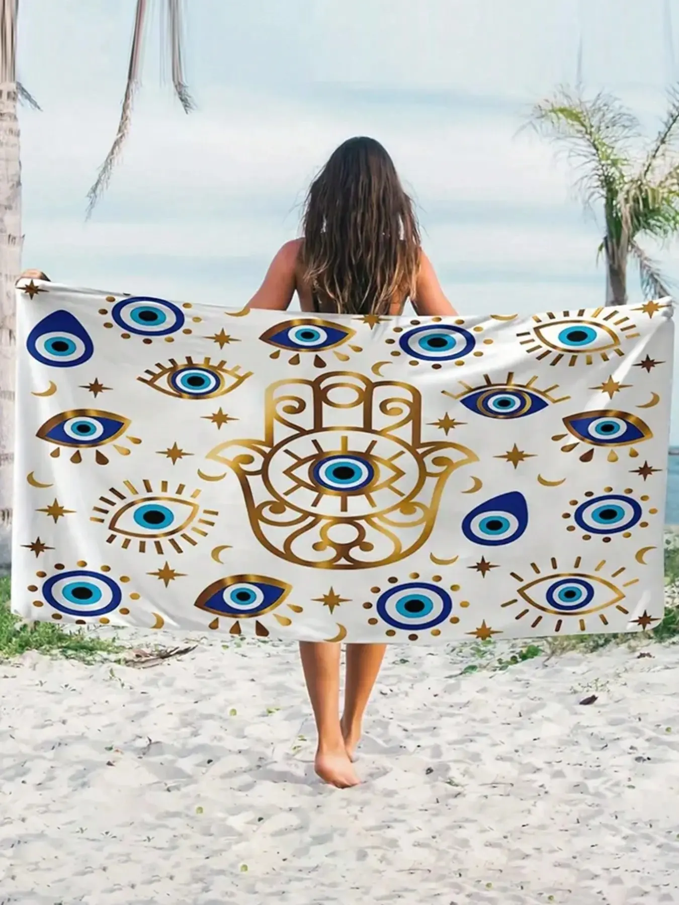 Ultra-Soft Microfiber Beach Towel, Lion Print, Quick-Dry and Highly Absorbent, Perfect for Beach, Pool, Camping Use