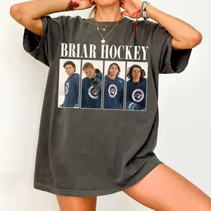 Vintage Briar Hockey Boys Shirt, Off Campus Movie Release Graphic Tee, Garrett Graham Logan Di Laurentis University Sports Fan Apparel