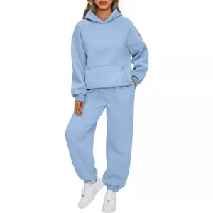 2025 New Autumn/Winter Women's Casual Two-Piece Set – Loose Hoodie & Pants Sports Suit (In-Stock Women's Active Clothing)