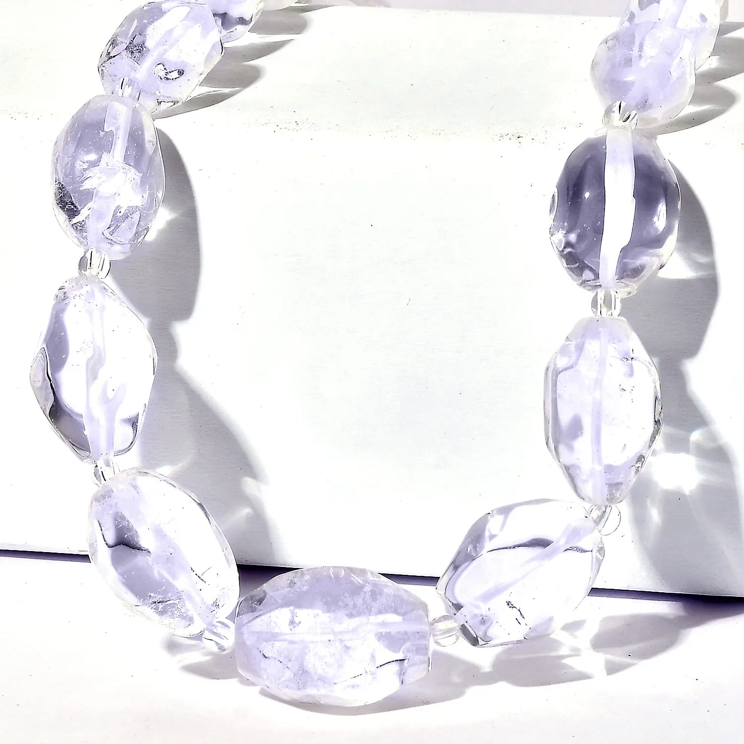 EverTrue Austrian Crystal Beaded Necklace in 18K YG Plated 18-19 Inches