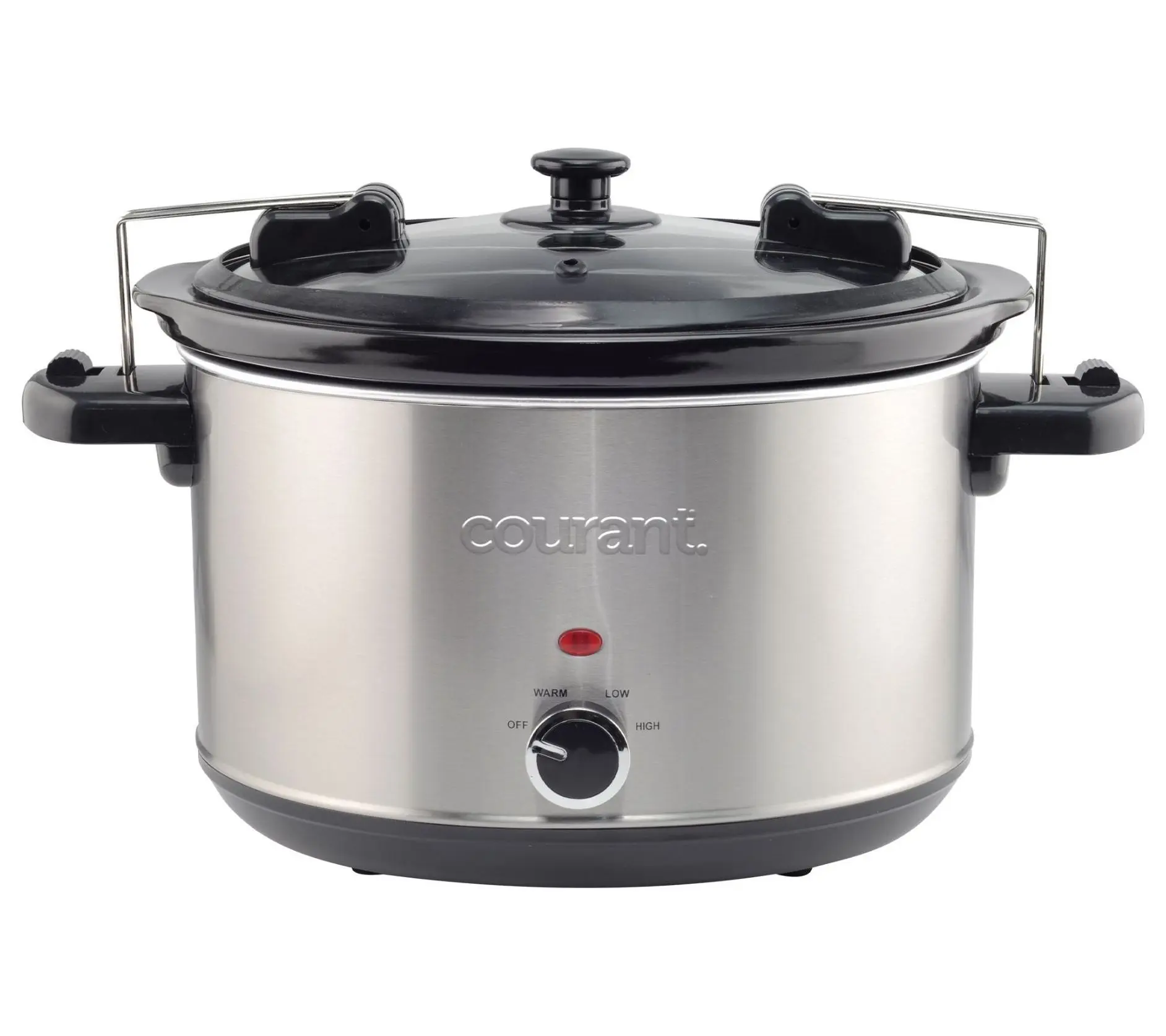 Courant 6-qt Locking Slow Cooker - Stainless Steel