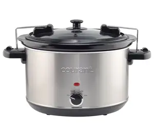 Courant 6-qt Locking Slow Cooker - Stainless Steel Courant 6-qt Locking Slow Cooker - Stainless Steel