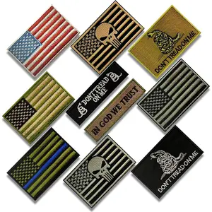 Flag Patch, 10 Bundle-Set, Morale Military Patches of USA US for Backpacks Hat Army Gears Etc