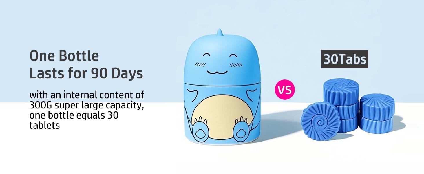 3 Bottles Toilet Bowl Cleaner Bottle Cute Dinosaur-Shaped- Powerful Stain Removal, Long-Lasting Freshness, Effortless Toilet Maintenance house cleaning tools
