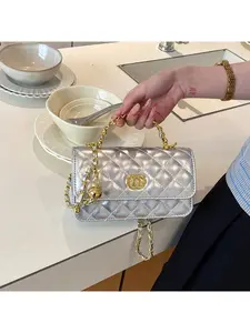 Women's Fashion Solid Color Chain Bag, Stylish and Durable Design, Perfect for Daily Use, Trendy Accessory, Elegant Handbag