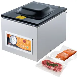 VEVOR Chamber Vacuum Sealer, 260W Sealing Power, Vacuum Packing Machine for Wet Foods, Meats, Marinades and More, Compact Size with 10.2 in Sealing Length, Applied in Home Kitchen