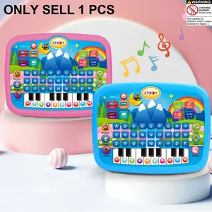 Multifunctional Educational Learning Tablet Toy, Learning Tool, Letter Number Math Music Interactive Electronic Toy, Suitable for Ages 3+
