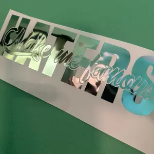 Haters make me famous Decals Durable Weather Resistant Stickers for Vehicles Windows or Walls Easy Installation Unique Touch Customization