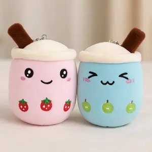 Kawaii Boba Plush Keychain