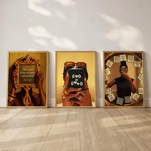 Set of 3 Bible Verse Prints: Christian Wall Art, Digital Download, College Dorm Print