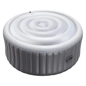 VEVOR Inflatable Hot Tub Cover, 4.5 Ft Round Hot Tub Cover Protector, Insulated Spa Covers for Inflatable Hottub, Weatherproof and Waterproof Energy Saving Lid for Outdoor Use, White