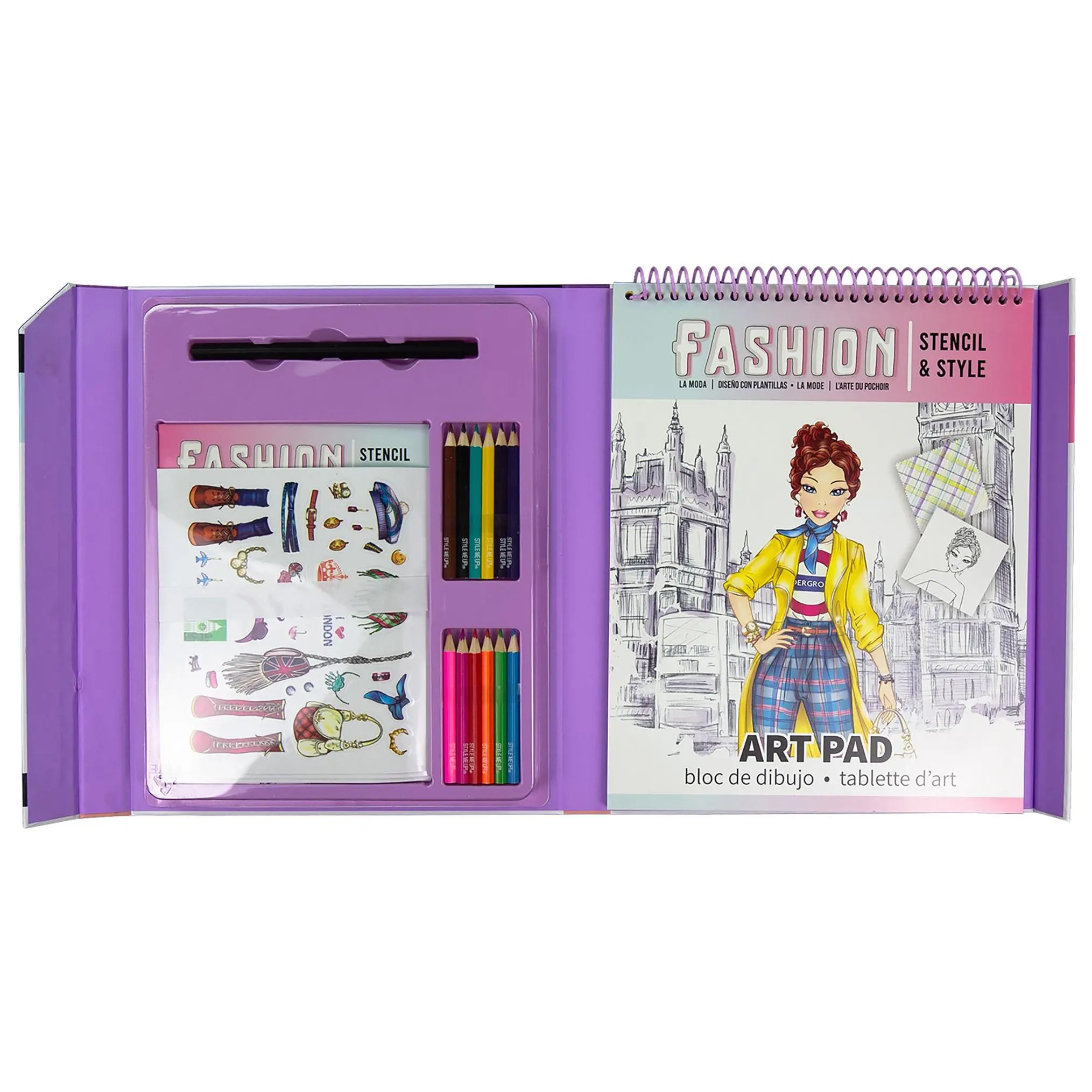 Style Me Up Fashion Stencil and Style Kids ArtKit