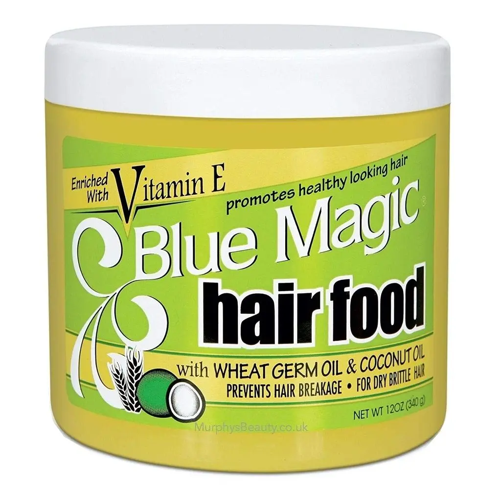 Blue Magic Hair Food Anti-Breakage Haircare Moisture Hydration Conditioner, 12 oz - Nourishes, Repairs, Volumizes with Coconut, Fortifying Conditioner, Wheat Germ, Dry Brittle Hair, Coconut Oils, Conditioning, Hair-Moisturizing