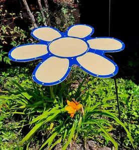 Super Sale!! 24" Flower plant shade, Blue frame/ yellow 90% shade cloth