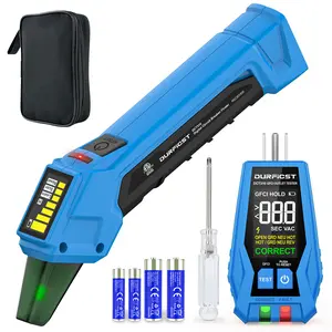 DURFICST DCT310 Circuit Breaker Finder with Integrated GFCI Outlet Tester AC 90-135V Circuit Tester with Buzzer Alarm & Color LCD Display Includes Carrying Case