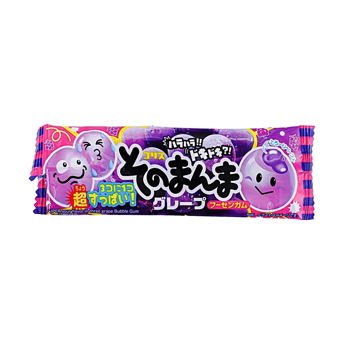 CORIS Japanese Grape Flavored Chewing Gum 14g - Long-Lasting Freshness & Sweet Taste