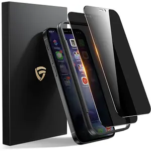 Glass Screen Protector for  12/ 12 Pro [6.1 Inch] Anti-Scratch Tempered Glass Screen Protectors with [Easy Install Kit] [9H Hardness], Case Friendly - 2 Pack