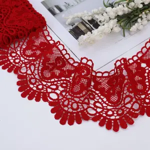 IDONGCAI Venice Lace Trim Lace Edge Trim Vintage,3 Yards Floral Embroidered Border Ribbon for Wedding Applique DIY Sewing Crafts project and Decoration fabric diy supply