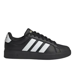 adidas Womens Streettalk Lace Up Sneakers Shoes Casual - Black