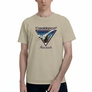 SAND Men's Printed T-Shirt |Supersonic Jet Blue Triangle| Breathable Cotton Summer Top | Ideal Gift For Men