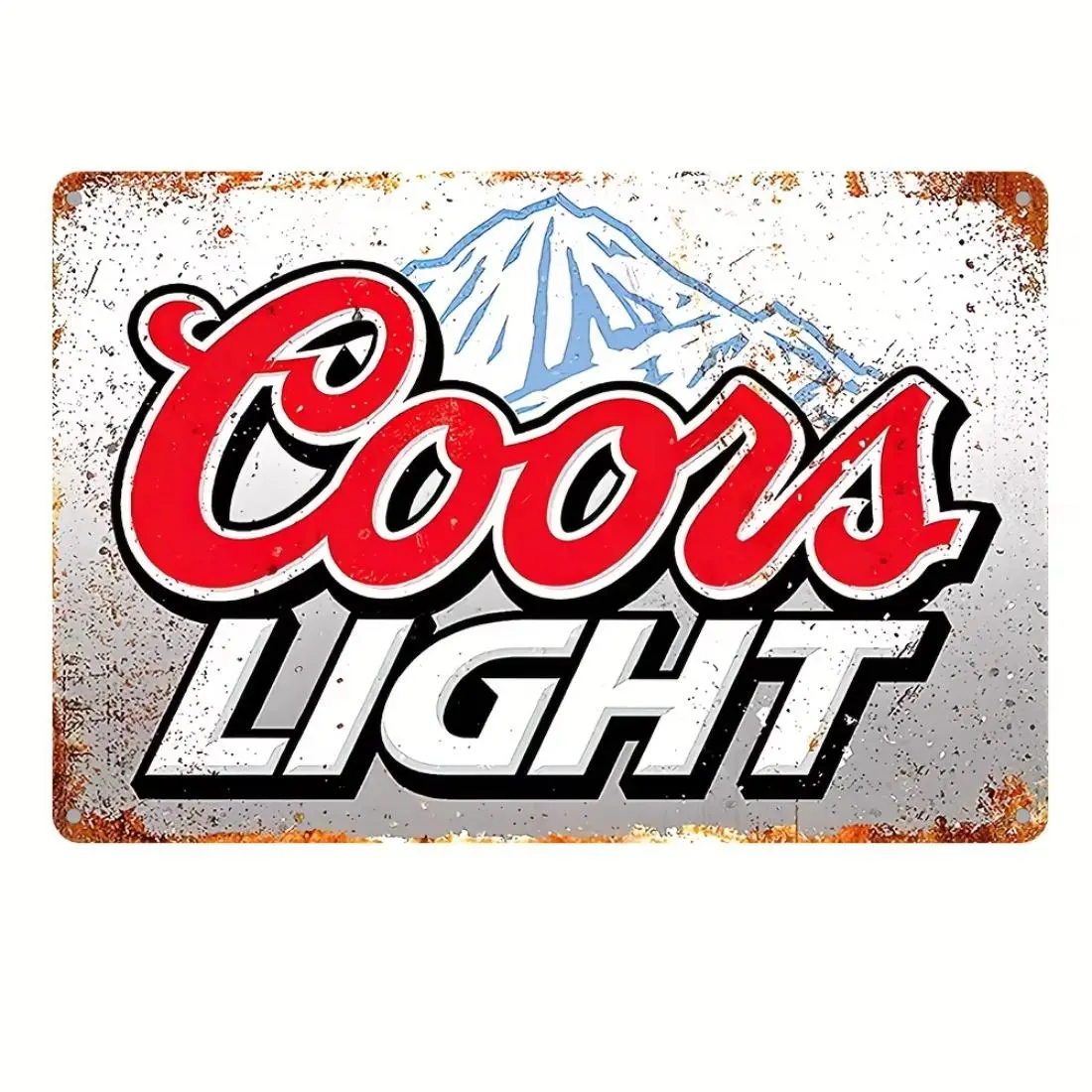 Coors Light Beer Metal Tin Sign, Vintage Plaque, Vintage Decorative Wall Art, Wall Decor, Room Decor, Home Decor, Restaurant Decor, Bar Decor, Vintage Plaque Decoration
