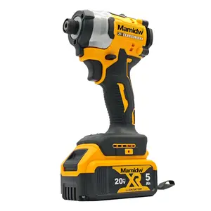 Cordless Impact Drill Screwdriver, 20V 2-in-1 Power Tool with 1/4'' Quick Release Hex Chuck, LED Light, Ideal for Construction Decoration and Home Renovation
