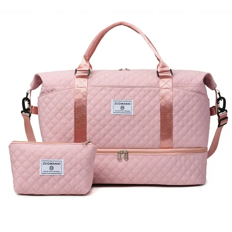 Travel Duffle Bag,Weekender Bags for Women with Shoe Compartment，Carry on Overnight Bag with Toiletry Bag,Gym Duffel Bag with Wet Pocket, Hospital Bags for Labor and Delivery Luggagesets Traveling Bag Multifunctional Portable Bag