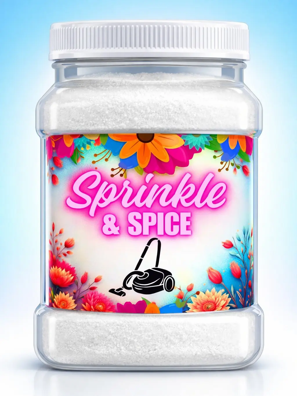48oz Tropical Scented Odor Cleanup Powder Refill Bottle - House Cleaning Supplies for Home Carpet & Upholstery, Eco-Friendly Ammonia-Free Plastic Bottle with Natural Oils, Sunshine Aroma & Citrus Scent
