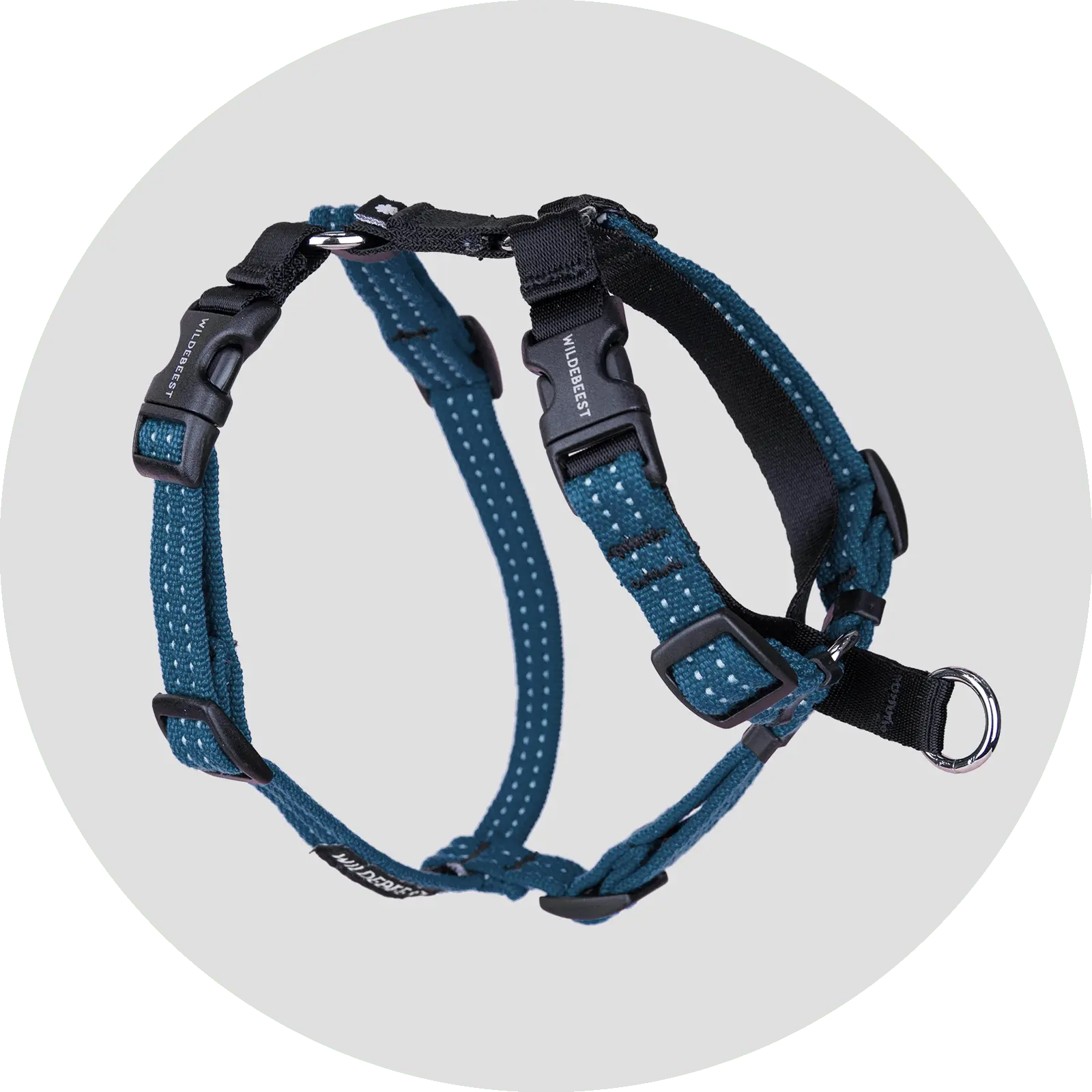 Wildebeest Valencia No Pull Dog Harness | Front-Clip or Back Leash Attachment | Non-restrictive, Easy On/Off, Padded Webbing