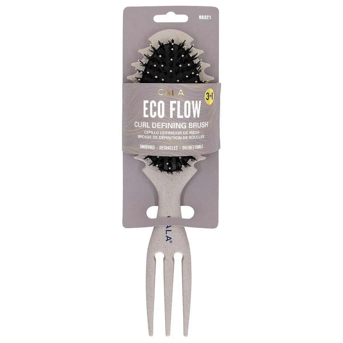 CALA 3-In-1 Detangling Hair Brush: Earth