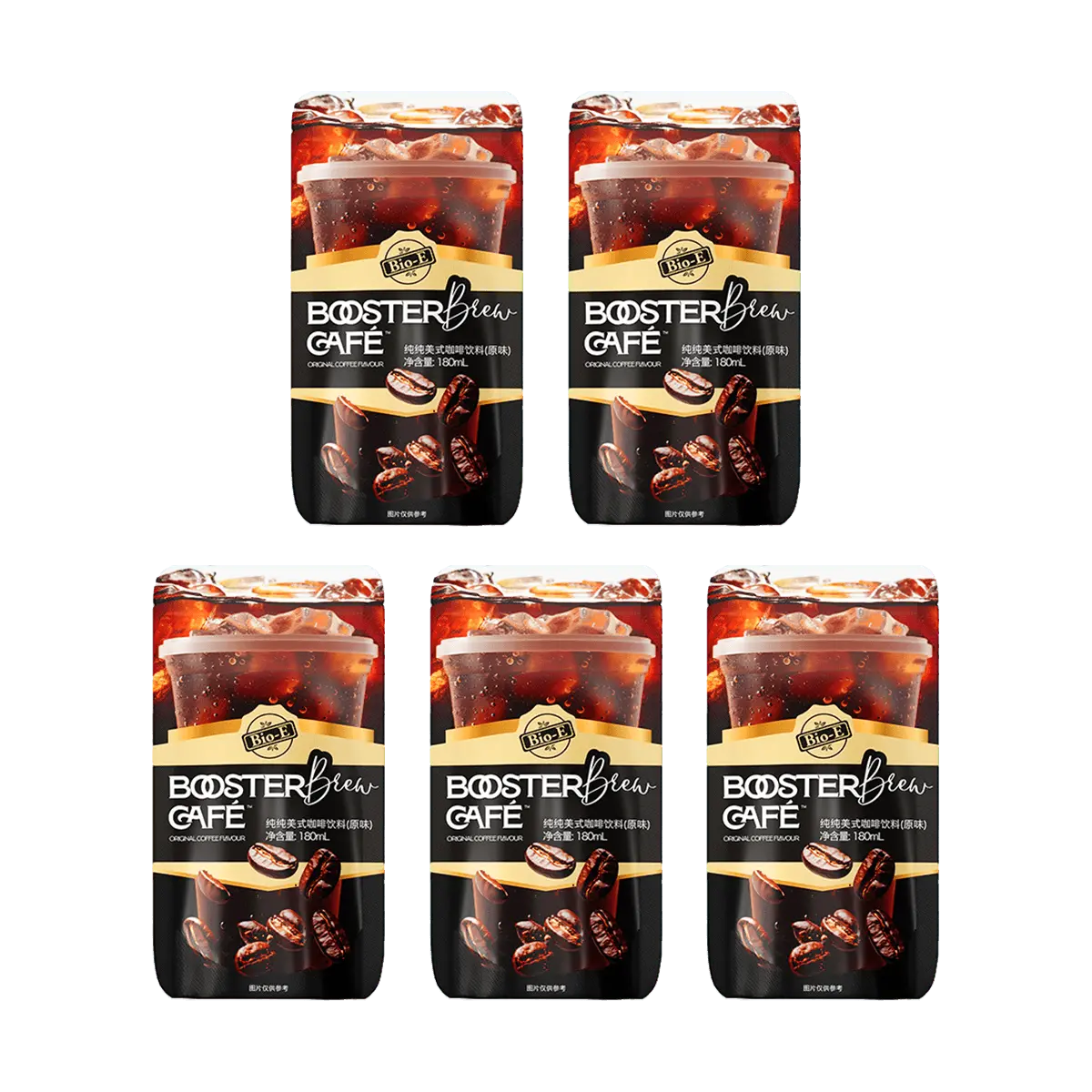 Bio-E "Angelababy" Ultra Burn Pocket Coffee - 5 Sachets Liquid Americano, Classic Original Flavor, Pure Black Coffee for Energy Boost