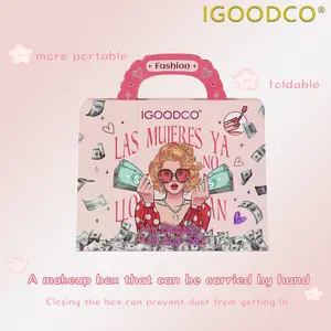 IGOODCO 30 Color Girl Makeup Gift Handheld Makeup Box Children's Day Gift Birthday Gift Makeup Ball Suitable for 3-16 Years Old. Cosmetic Lk28589-1Pcs