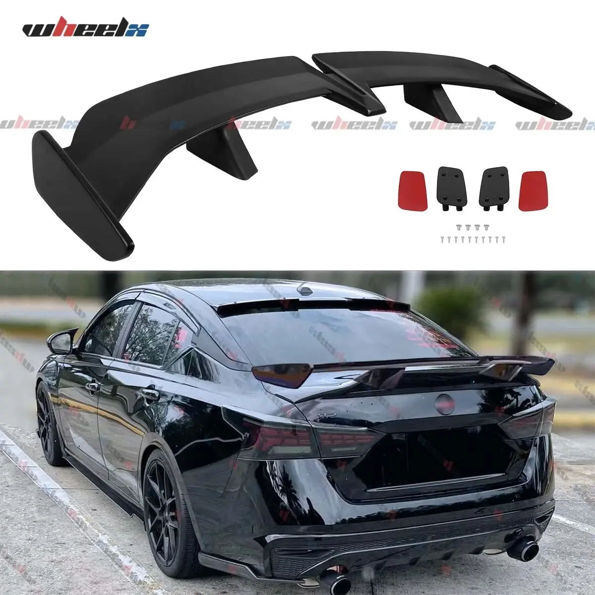 BMW/Toyota/Honda/Audi/Infiniti/Kia/Nissan Altima 🔥 #ValentinesGift #MPSp – 55" MP Sport Style Universal Trunk Spoiler | Pro-Grade Gloss Black Carbon Fiber | ortStyleSpoiler, Rear Trunk Spoiler, Auto Parts Accessories