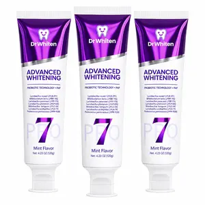 7 Pro Intense Whitening Toothpaste, Upgraded Purple Formula with 7 Probiotics, Mint Grape Flavor, Long-Lasting Fresh Breath, Enamel Care, Daily Teeth Whitening Oral Care Intensive