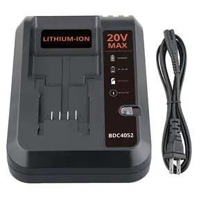 20V Fast Charger Compatible with Black&Decker 20V and Compatible with Porter-Cable 20 Volt MAX Lithium Batteries PCC680L PCC685L LBXR20 LBXR2020