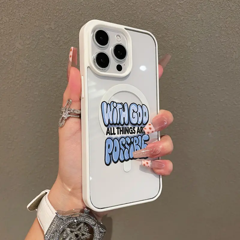 Magnetic Silicone TPU Phone Case for iPhone 17-16 E Pro Max,15 Plus,14-13-12-11,XS-XR - Girly Aesthetic Art Design, Anti-Drop, Shockproof, Scratch Resistance, Durable, Magnetic Closure Mobile Phone Cover Accessories