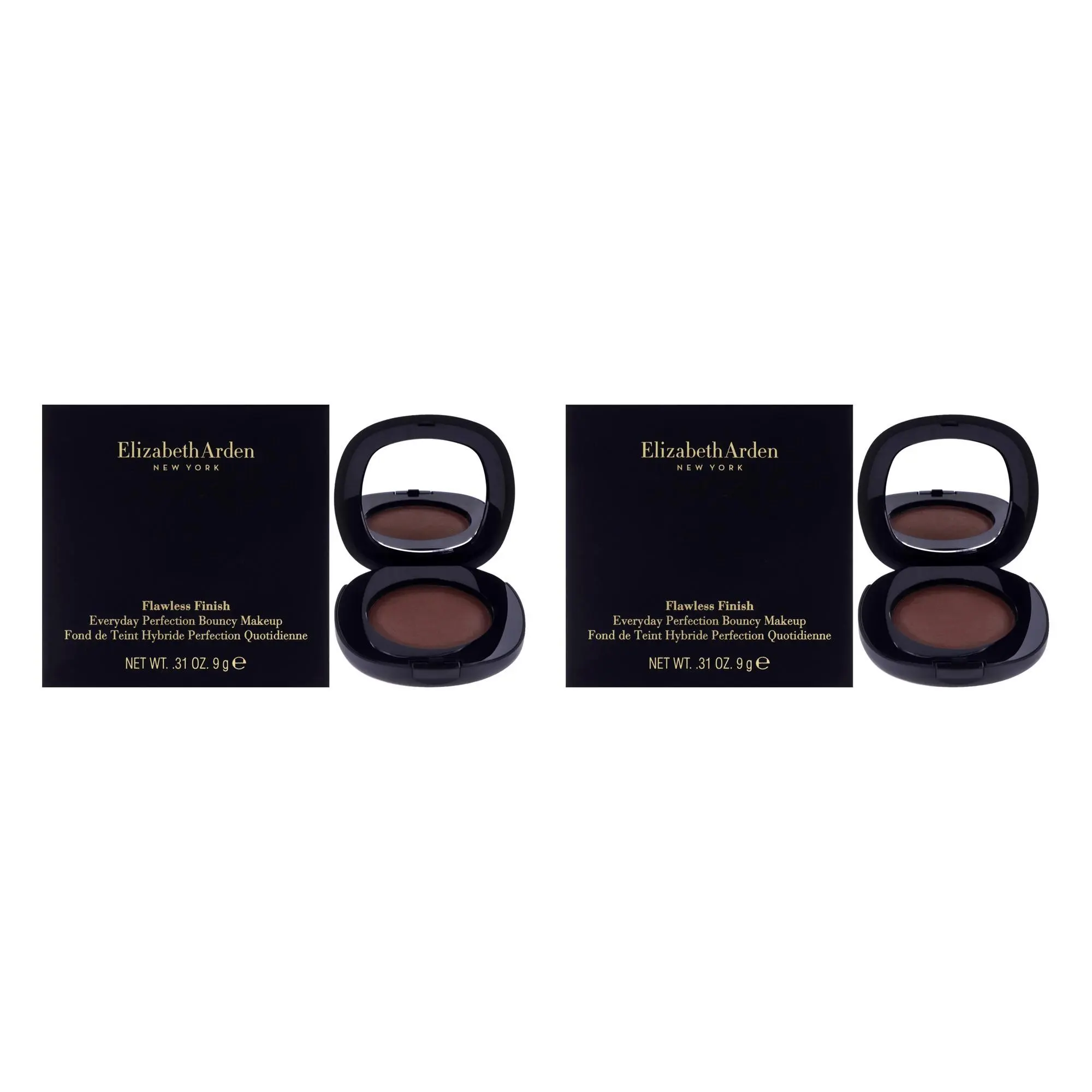 Elizabeth Arden Women's Flawless Finish Smoothing Bouncy Cosmetic Foundation - 13 Espresso, Natural Beauty, 0.31oz, 2 Units Everyday Perfection Pack
