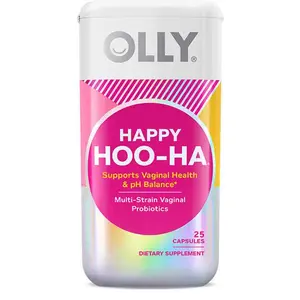 OLLY Happy Hoo-Ha Capsules, Probiotic for Women, 25 capsules