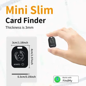 MagSafe Card Tracker for IOS  Find My- Ultra Thin Slim Rechargeable Magnetic Wireless Charging Smart Bluetooth Tracker for iPhone, Never Lose Your Wallet,Car, Bag or Passport Holder, IP68 Waterproof