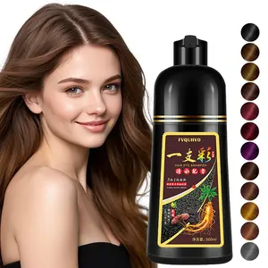 FVQUHVO Light Brown Hair Dye Shampoo- Can Cover Gray Hairs, Herbal Ingredients, Contains Ginseng Extract, Natural Haircoloring， Mother‘s Day Gift