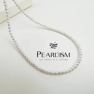 PEARLISM Luminous Aurora Freshwater Akoya Pearl Necklace | 4-5mm Full-Strand Adjustable Minimalist Luxury-AFAN016【Shop】