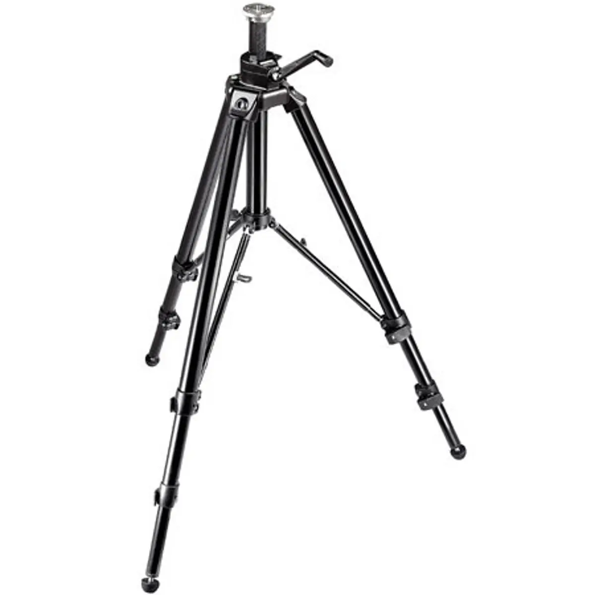 Manfrotto 475B Pro 3-Section Aluminum Geared Studio Tripod - Digital Camera Equipment with Metal Lock, Column, Black Camera Accessories